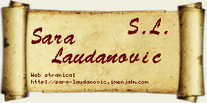 Sara Laudanović vizit kartica